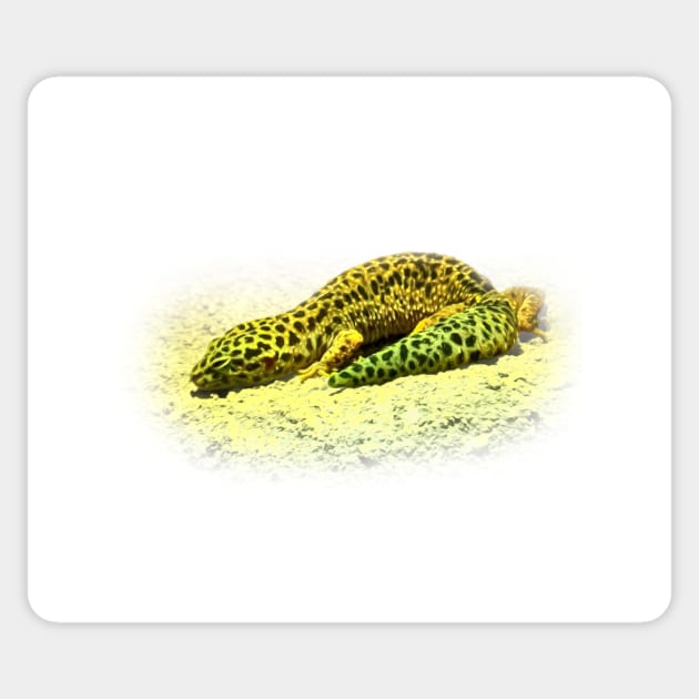 Leopard gecko Sticker by Guardi